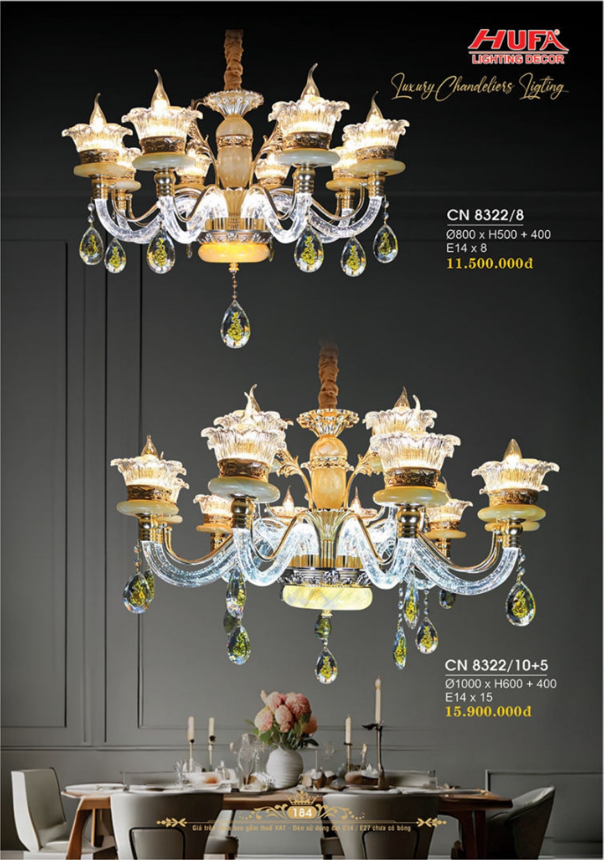 Bảng giá đèn trang trí HUFA